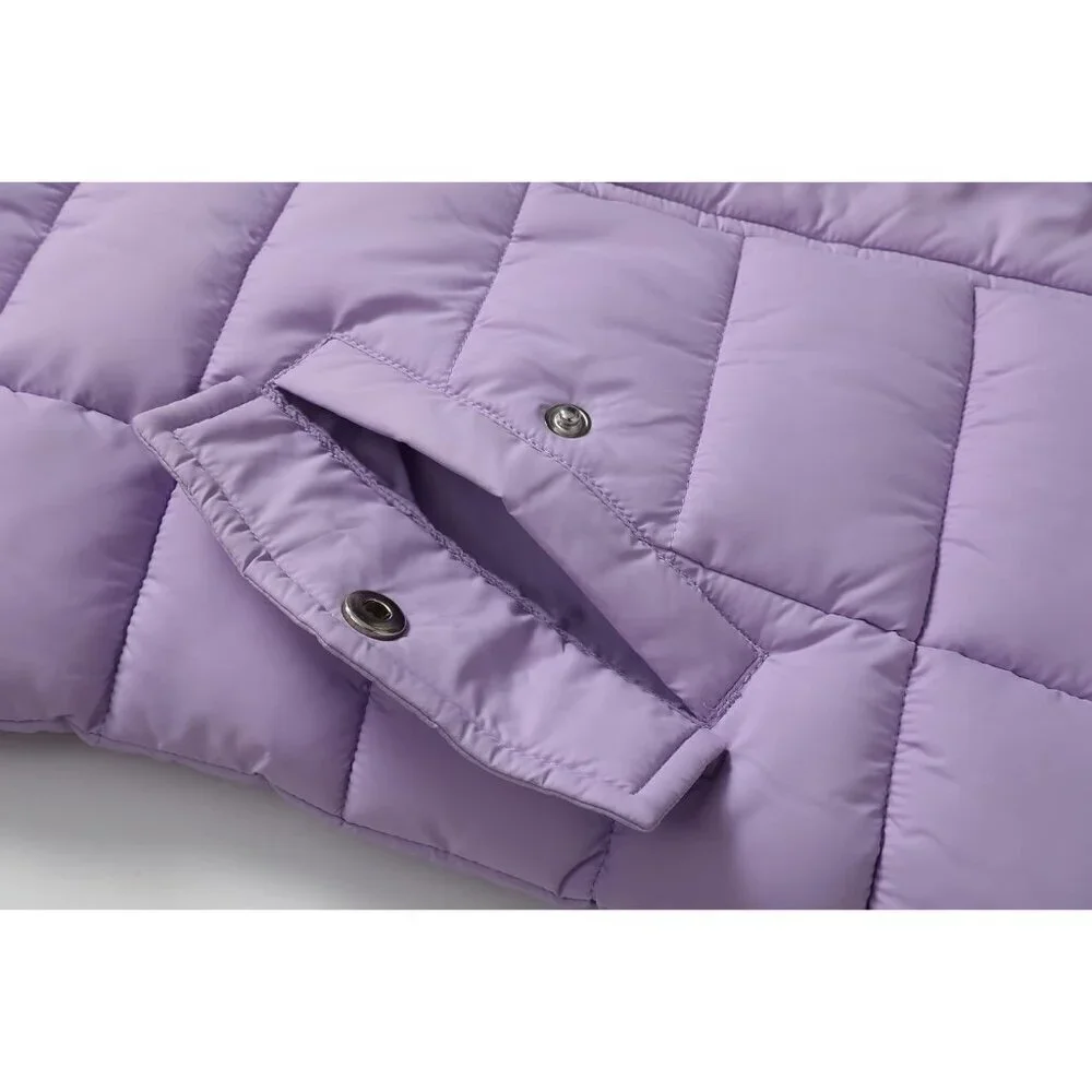 Girl's Winter Waterproof Warm Long Coat,Kids Puffer Jacket Outerwear Parka,Remov